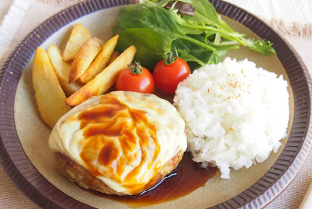 チーズオンてり焼ハンバーグ